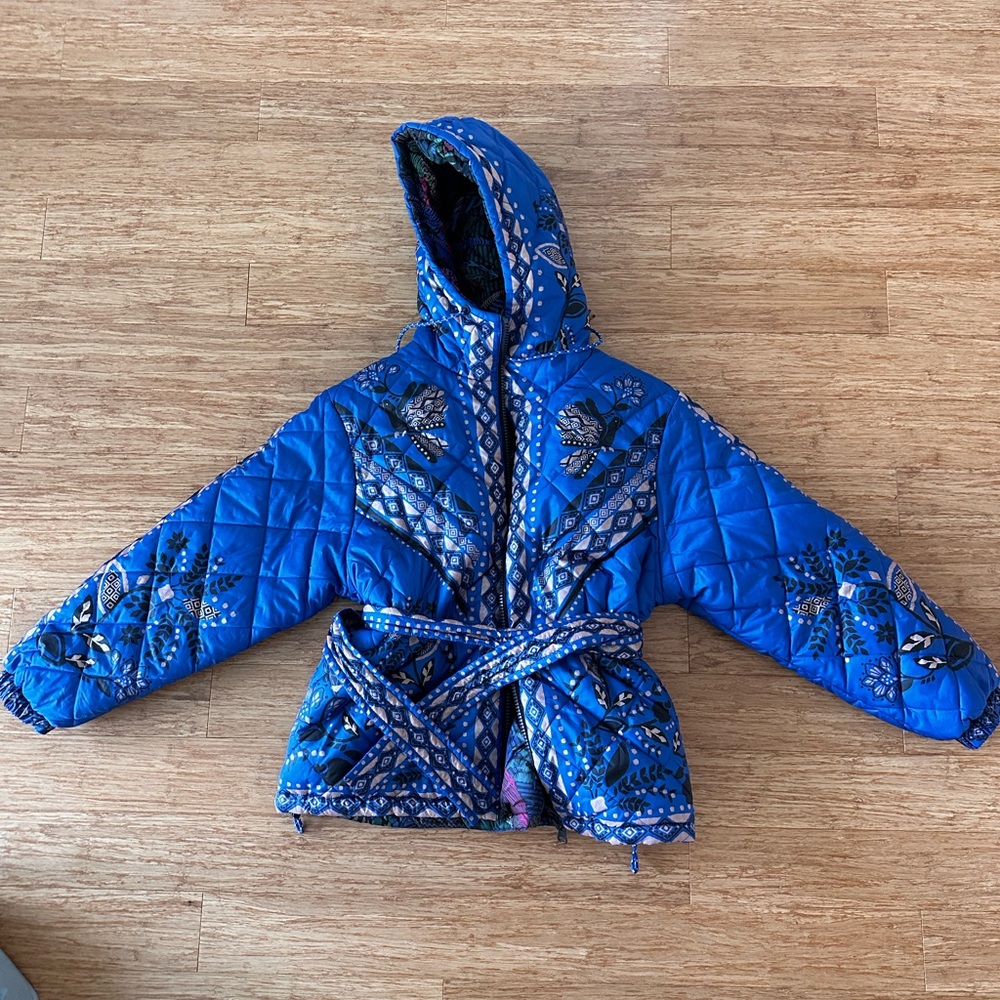 Farm Rio reversible puffer coat (small)